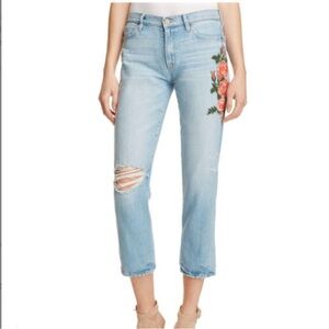 Sanctuary Embroidered Jeans Slim Boyfriend Brinley Vintage Edition - 27